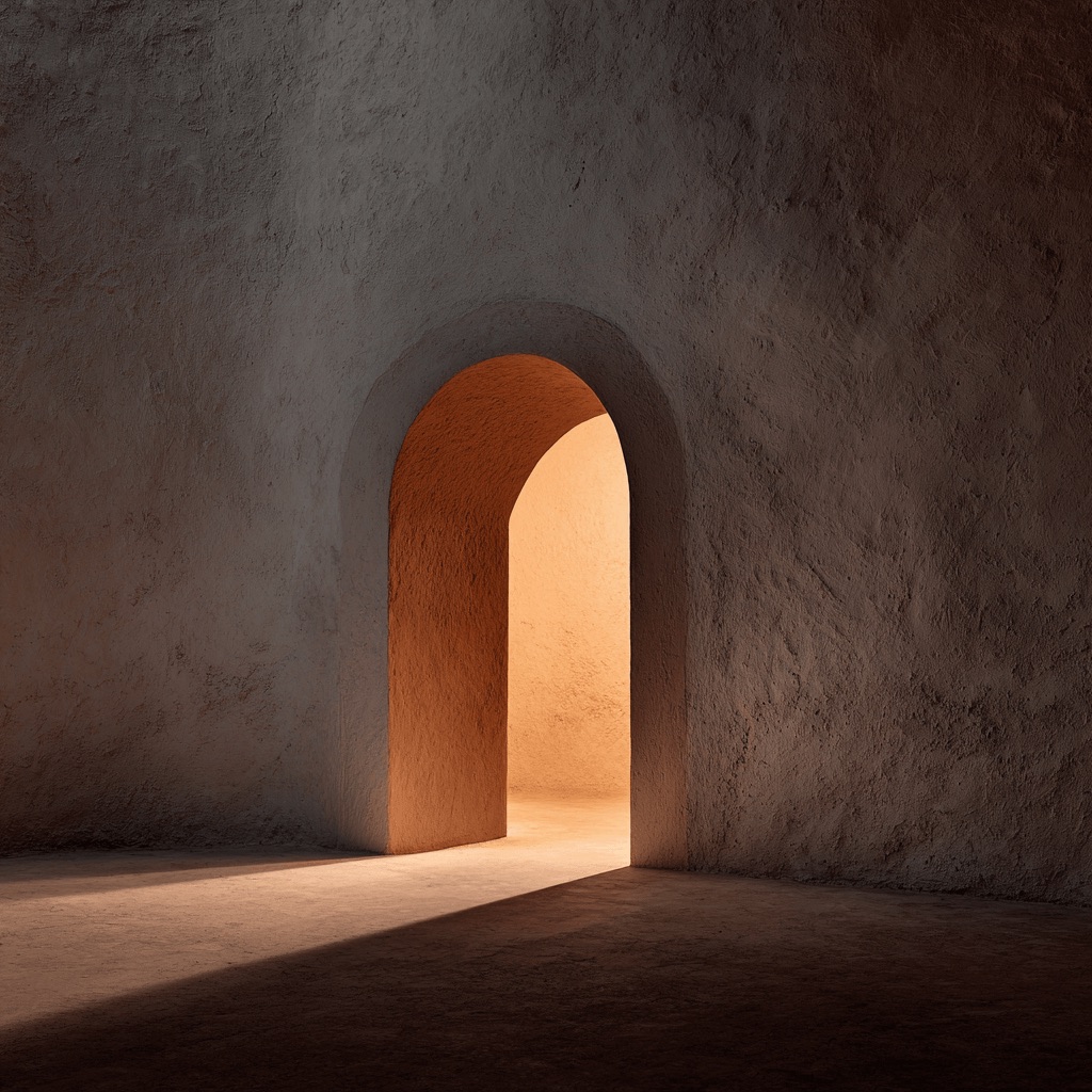 Arched doorway — architecture interior with warm light