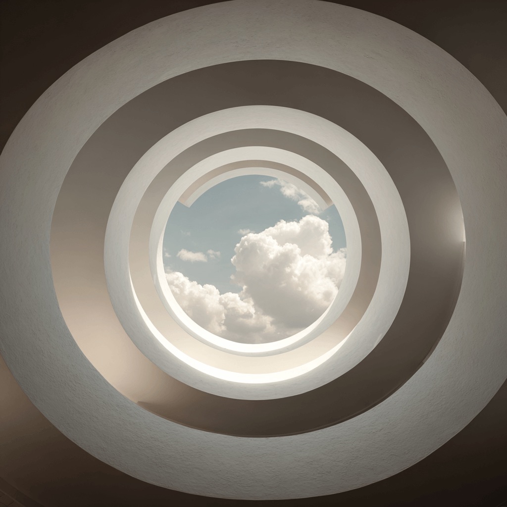 Concentric rings — architecture abstract photography