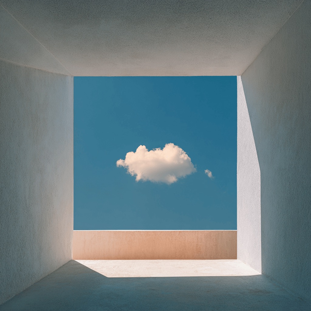 Concrete frame — architecture, minimal aesthetic