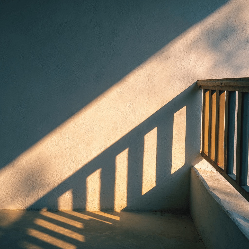 Diagonal rails — interior editorial photography