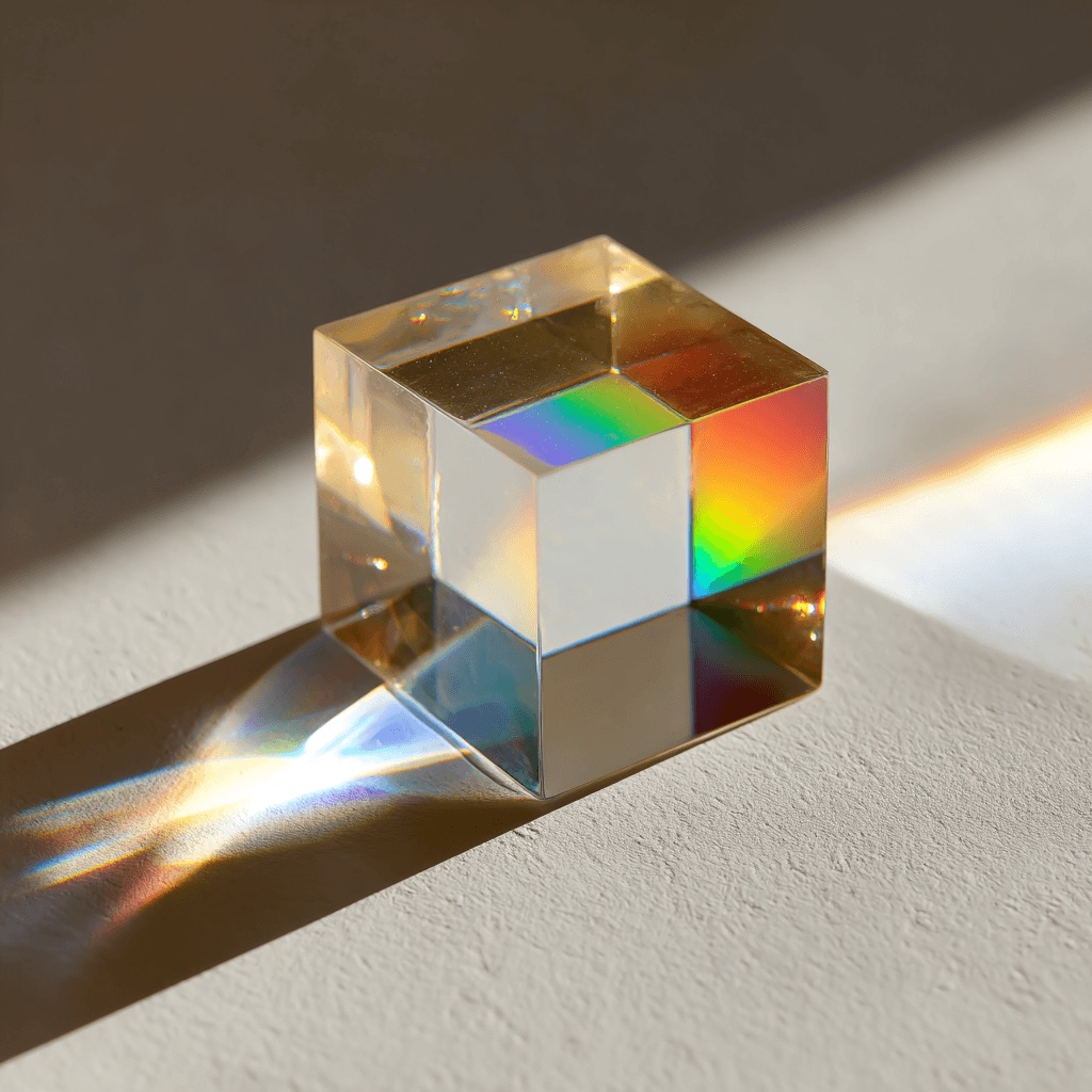 Prism cube — abstract creative photography
