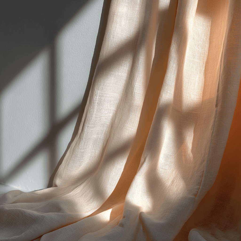 Window drape — interior editorial photography